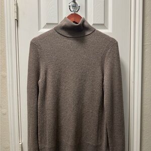 BRAND NEW - Saks Fifth Avenue Taupe Turtleneck Sweater-Size S
